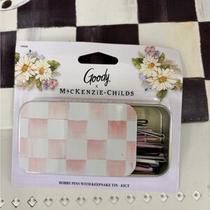 Goody x MacKenzie-Childs Pink Checkered Bobby Pins